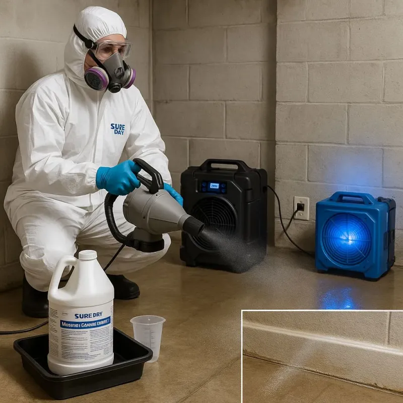 Sanitization and Odor Removal process in Billerica, MA